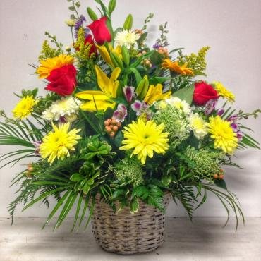 Colorful Floral Basket